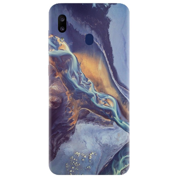 Husa din silicon compatibila cu Samsung Galaxy A40 - model Abstract 101