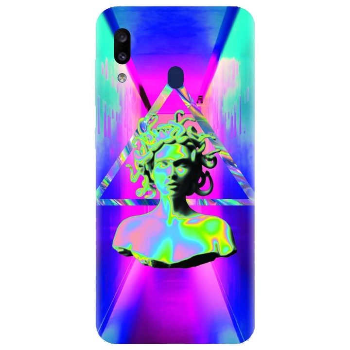 Husa din silicon compatibila cu Samsung Galaxy A20 - model Aesthetic Medusa