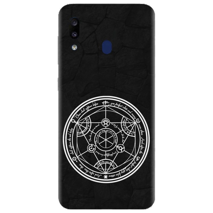 Husa din silicon compatibila cu Samsung Galaxy A40 - model Anime Transmutation Circle