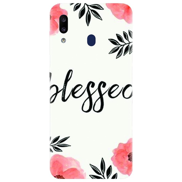 Husa din silicon compatibila cu Samsung Galaxy A40 - model Blessed