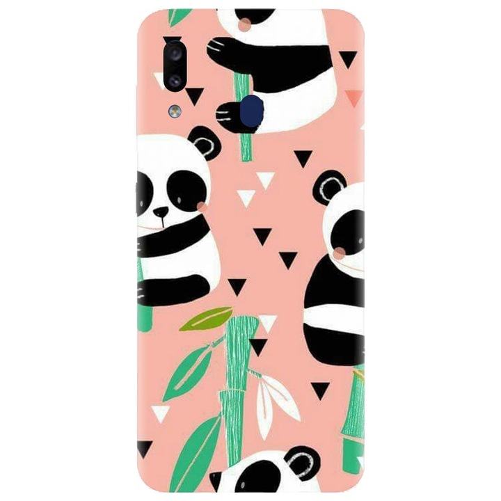 Husa din silicon compatibila cu Samsung Galaxy A40 - model Baby panda 001