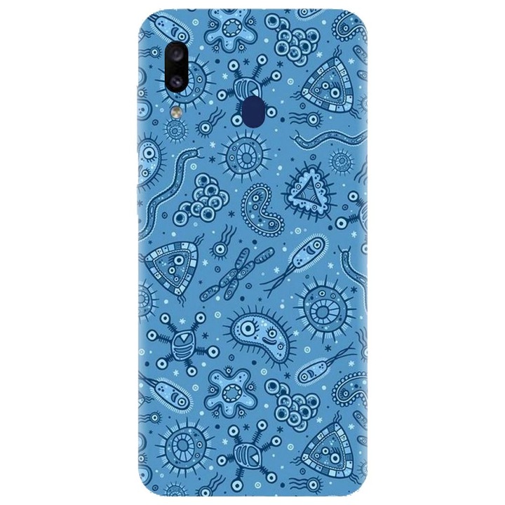 Szilikon tok kompatibilis a Samsung Galaxy A40 - Bacteria modellel
