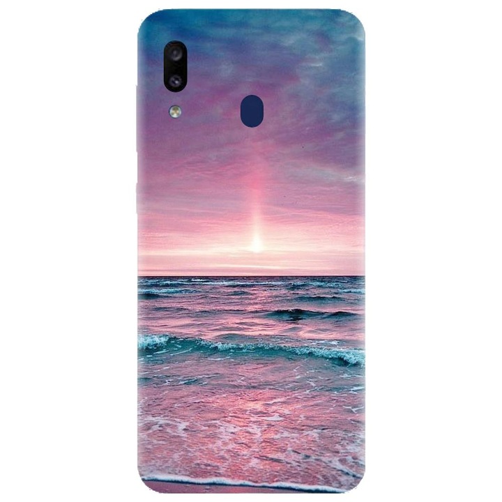 Husa din silicon compatibila cu Samsung Galaxy A40 - model Calm Sea