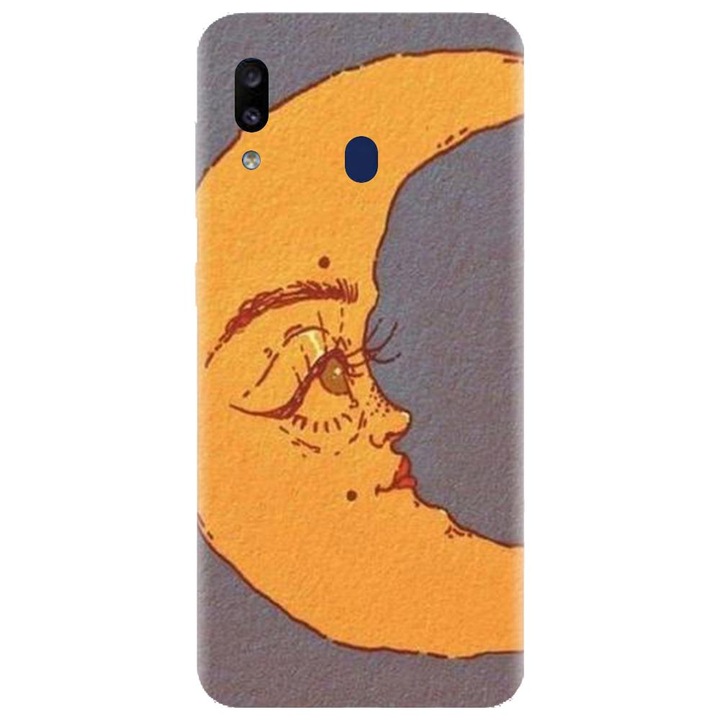 Husa din silicon compatibila cu Samsung Galaxy A20 - model Moon