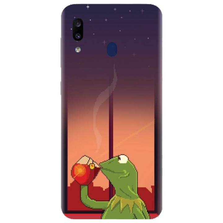 Husa din silicon compatibila cu Samsung Galaxy A40 - model None Of My Business