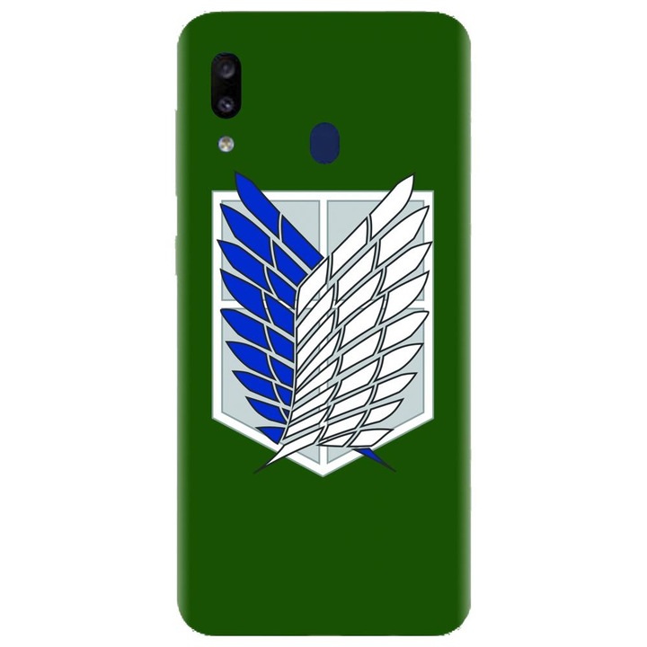 Husa din silicon compatibila cu Samsung Galaxy A40 - model Survey Corps