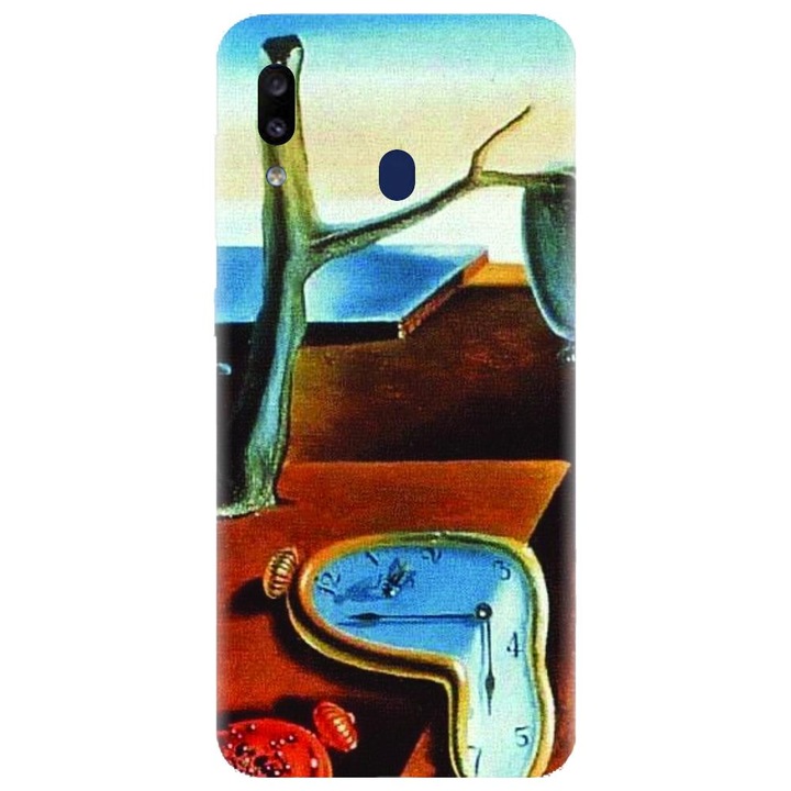 Husa din silicon compatibila cu Samsung Galaxy A40 - model The Persistence Of Memory