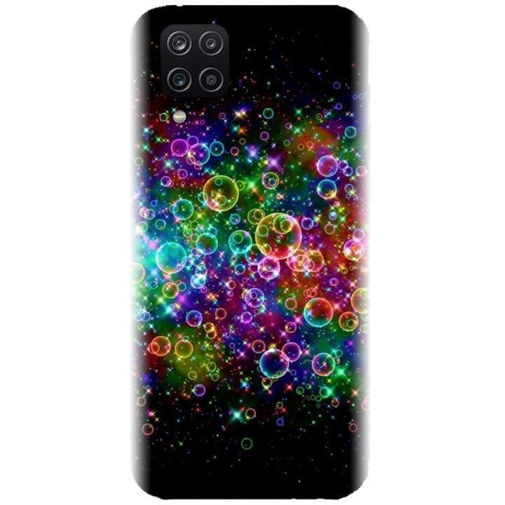 Силиконов кейс съвместим с Samsung Galaxy A22 4g - модел Rainbow Colored Soap Bubbles