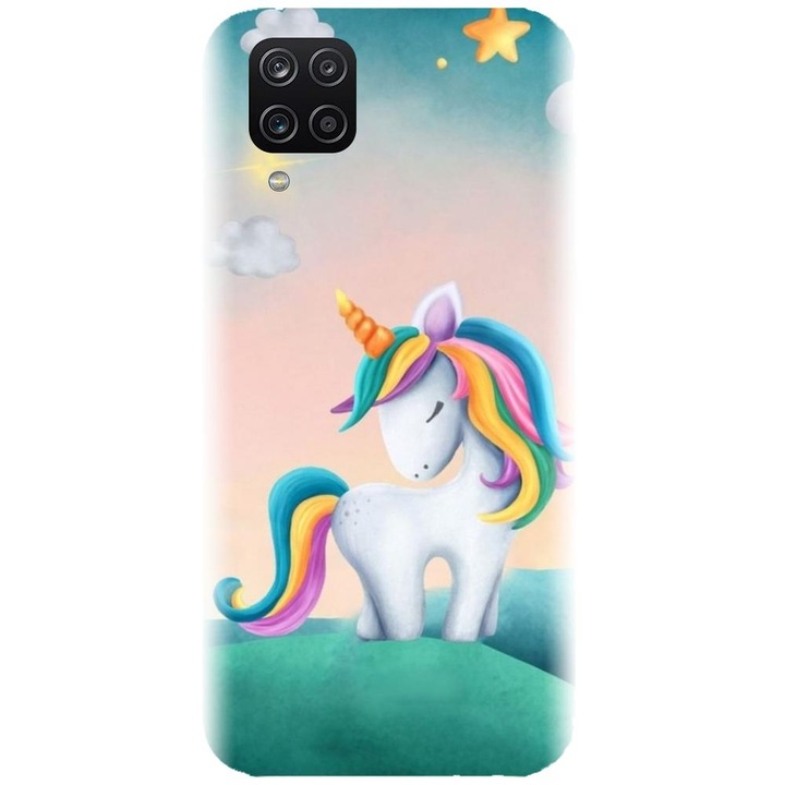 Husa din silicon compatibila cu Samsung Galaxy A12 / A12 Nacho - model Magic Unicorn