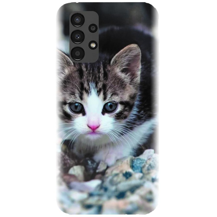 Szilikon tok kompatibilis, kompatibilis Samsung Galaxy A13 4G / LTE, Animal Cat modell