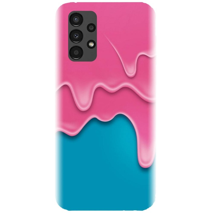 Szilikon tok kompatibilis a Samsung Galaxy A32 5G / A32 EE 5G - Pink Liquid Dripping modellel