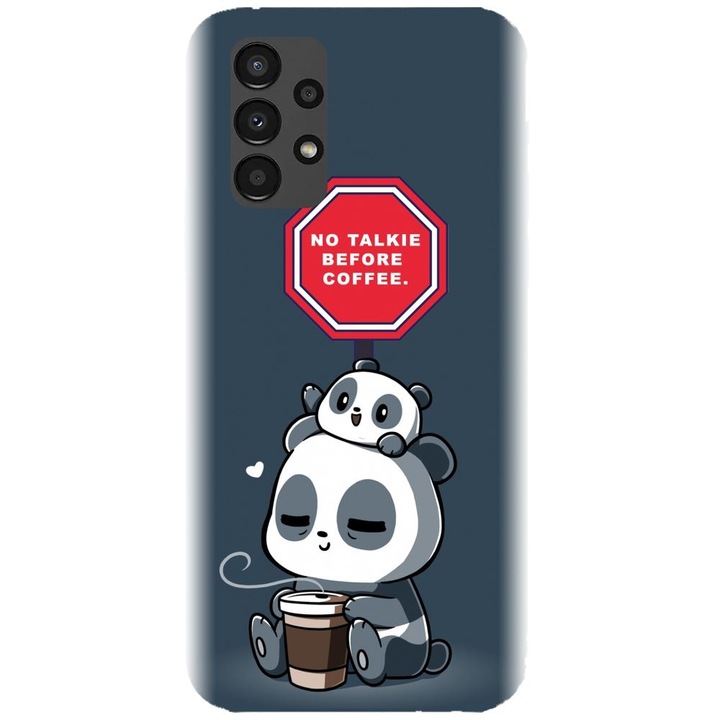 Samsung Galaxy A32 5G / A32 EE 5G - Panda Coffee modellel kompatibilis szilikon tok