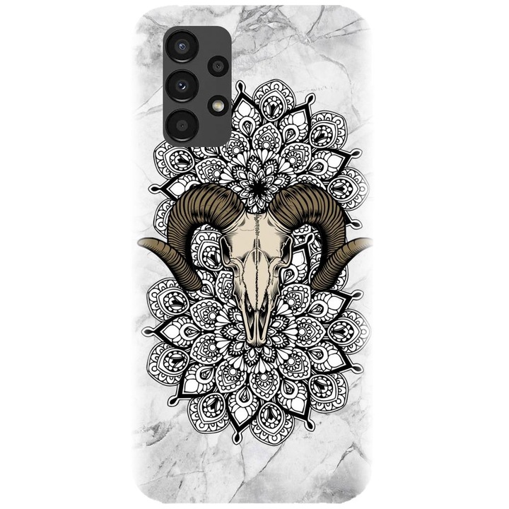 Husa din silicon compatibila cu Samsung Galaxy A32 5G / A32 EE 5G - model Tatoo Art Goat