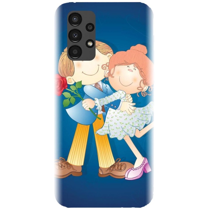 Samsung Galaxy A32 5G / A32 EE 5G telefonnal kompatibilis szilikon tok - Szerelmes pár modell