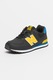 New Balance, Pantofi sport cu garnituri contrastante 574, Negru, 37 EU