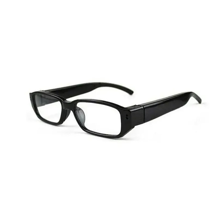 Ochelari spionaj RESTEQ, camera 5MP CMOS, rezolutie 1280x720, negru, 18x6x6.5cm