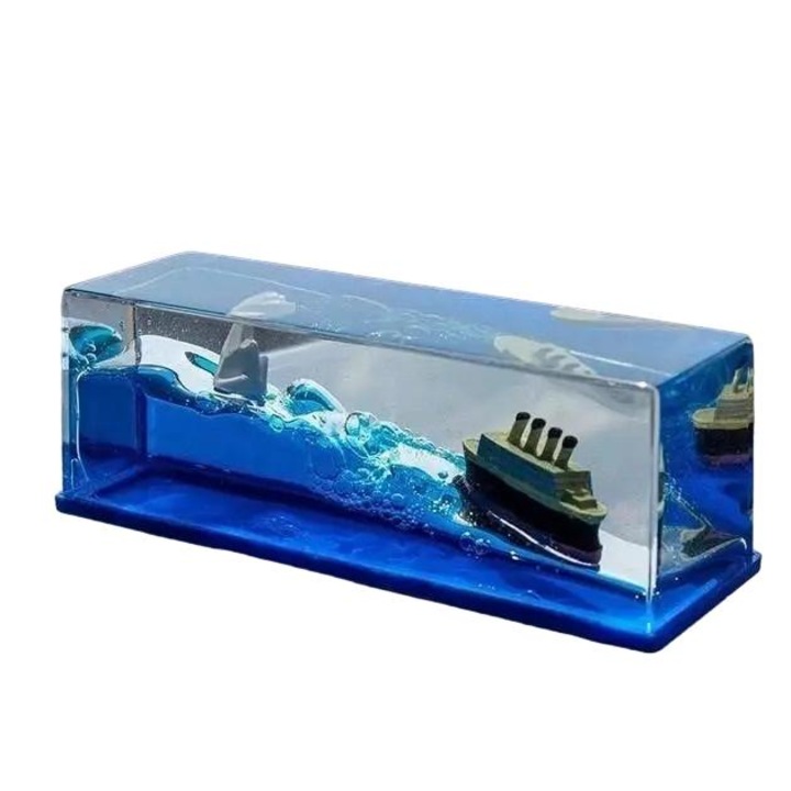 Jucarie antistres RESTEQ, Titanic, acril, 145x50x52 mm