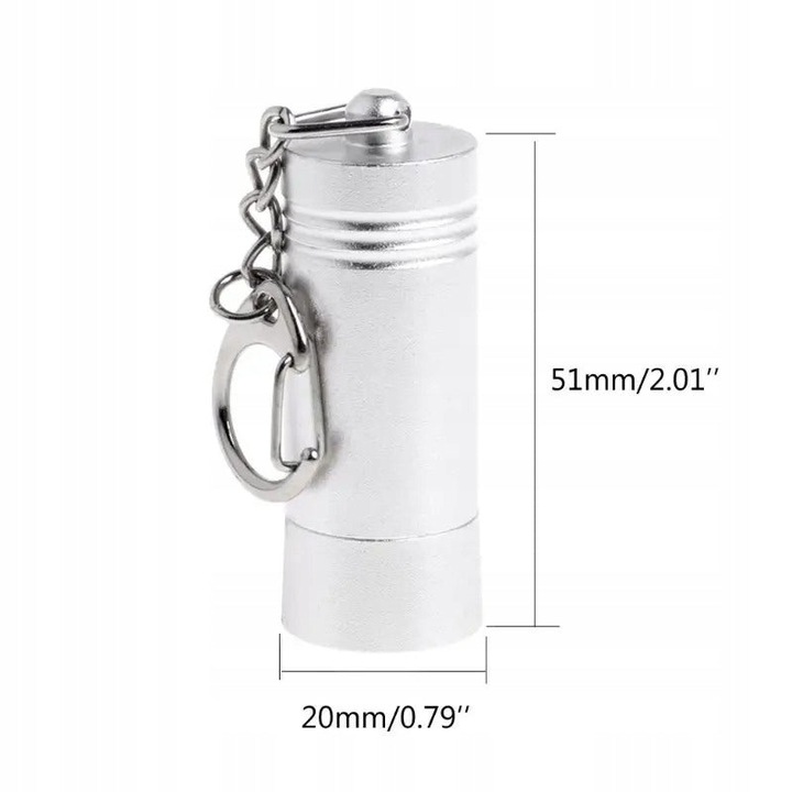 Kulcstartó a biztonsági címkék eltávolításához, alumínium