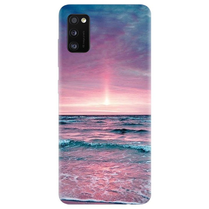 Husa din silicon compatibila cu Samsung Galaxy A41 - model Calm Sea