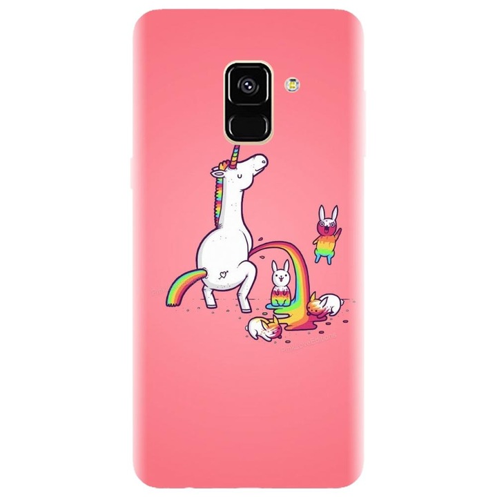 Husa din silicon compatibila cu Samsung Galaxy J6 / J6 2018 - model Unicorn