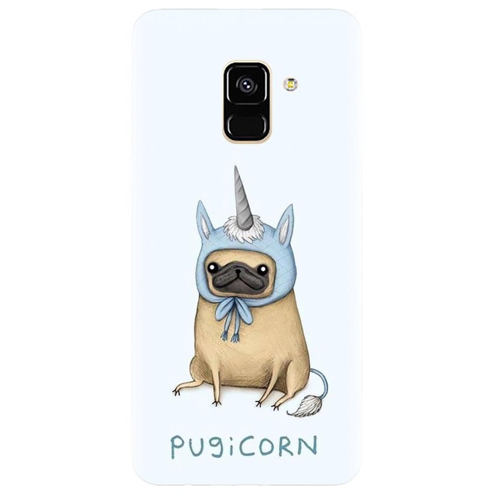 Husa din silicon compatibila cu Samsung Galaxy J6 / J6 2018 - model Pugicorn