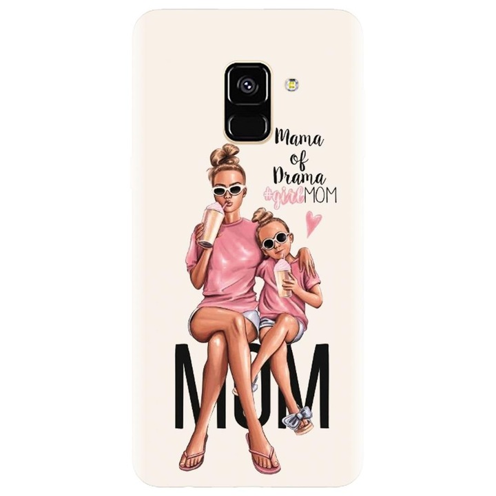 Husa din silicon compatibila cu Samsung Galaxy J6 / J6 2018 - model Mama