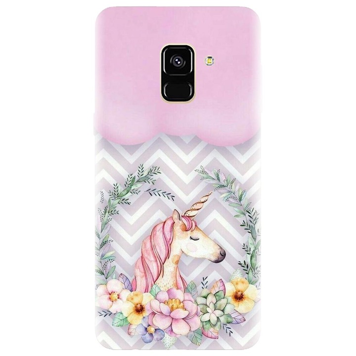 Husa din silicon compatibila cu Samsung Galaxy J6 / J6 2018 - model Aesthetic Unicorn