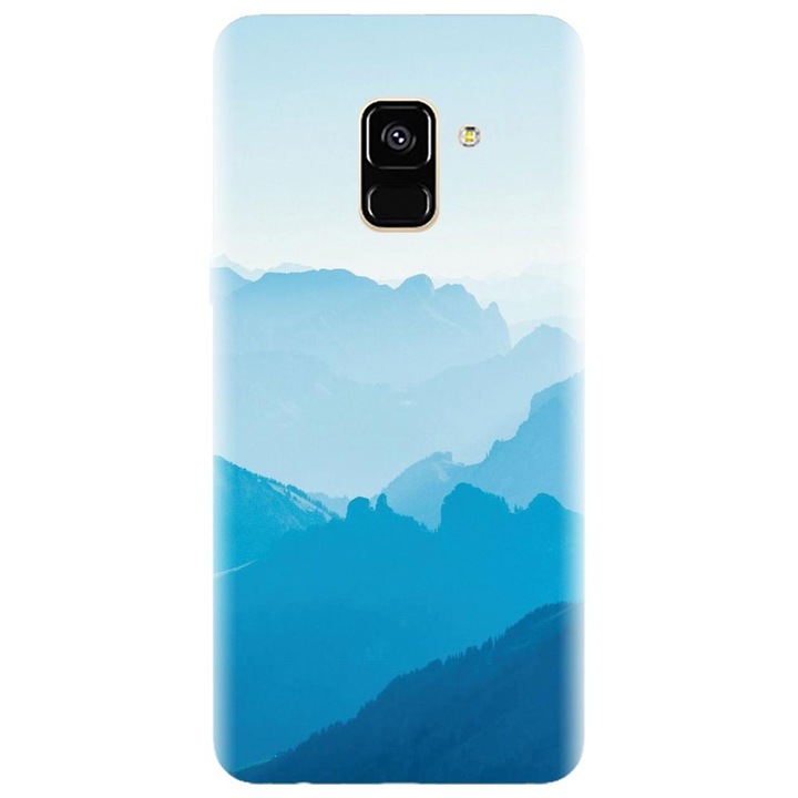 Husa din silicon compatibila cu Samsung Galaxy J6 / J6 2018 - model Blue Mountain Crests