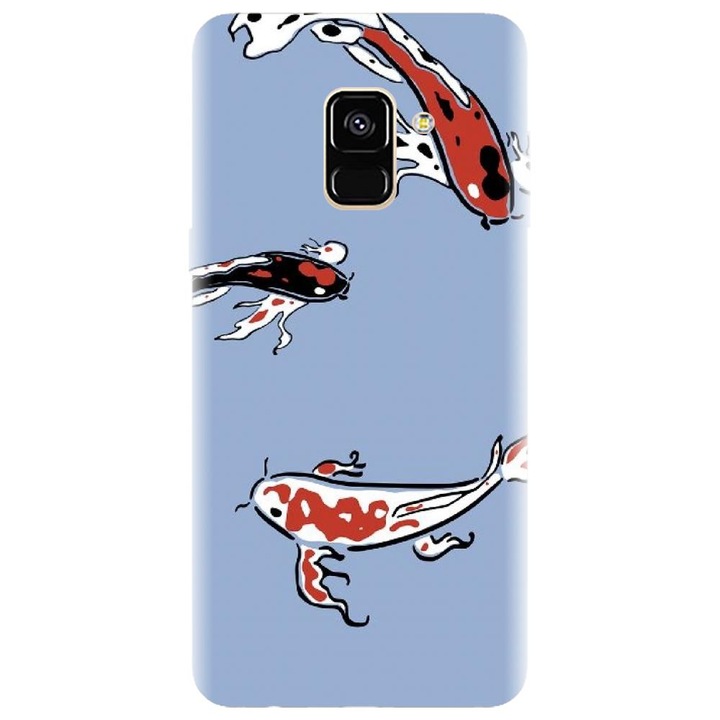 Husa din silicon compatibila cu Samsung Galaxy J6 / J6 2018 - model Fish