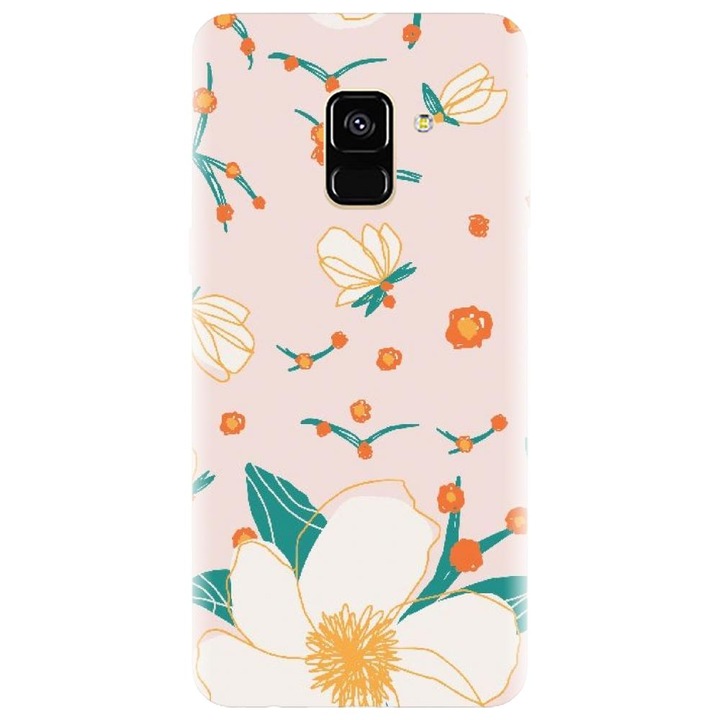 Husa din silicon compatibila cu Samsung Galaxy J6 / J6 2018 - model Floral