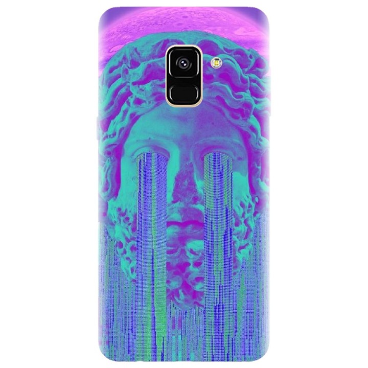 Husa din silicon compatibila cu Samsung Galaxy J6 / J6 2018 - model Glitch