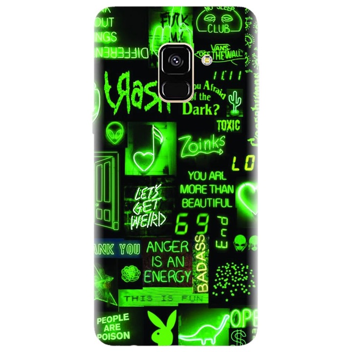 Husa din silicon compatibila cu Samsung Galaxy J6 / J6 2018 - model Fresh Green