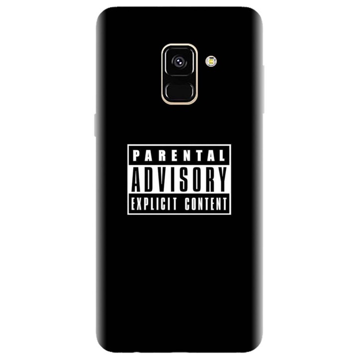 Husa din silicon compatibila cu Samsung Galaxy J6 / J6 2018 - model Parental Advisory