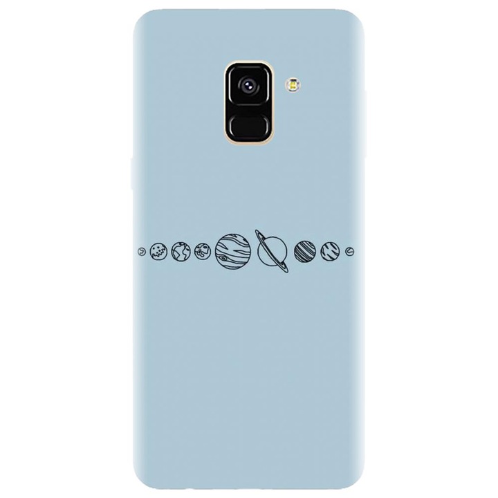 Husa din silicon compatibila cu Samsung Galaxy J6 / J6 2018 - model Planets