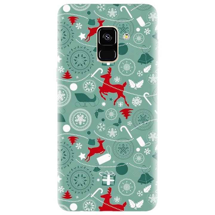 Husa din silicon compatibila cu Samsung Galaxy J6 / J6 2018 - model Sarbatori De Iarna 1