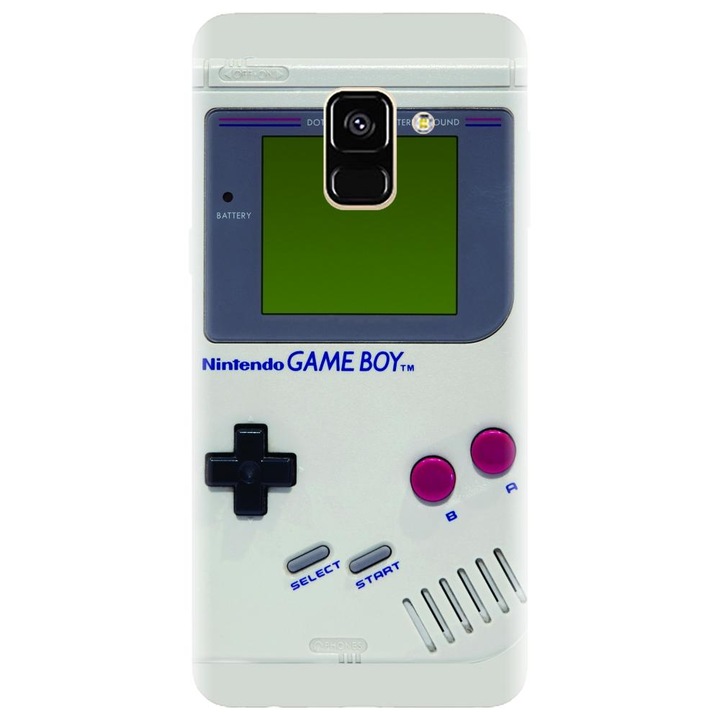 Husa din silicon compatibila cu Samsung Galaxy J6 / J6 2018 - model Retro Game Boy