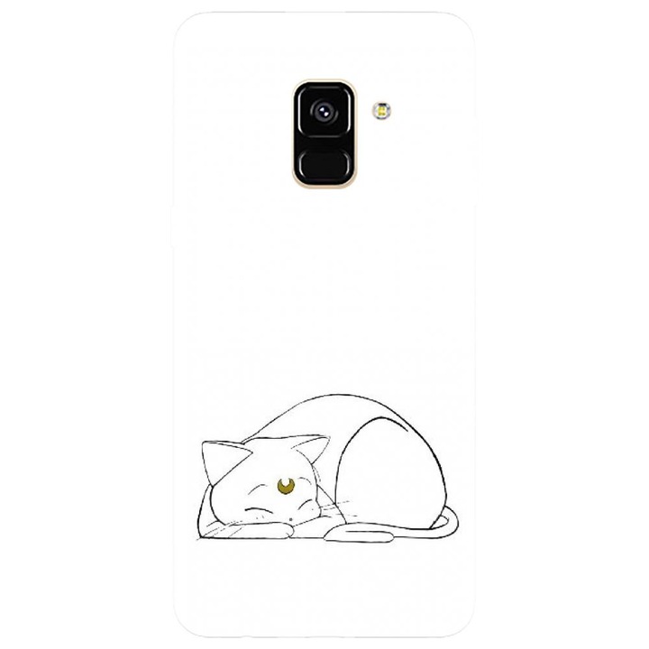 Husa din silicon compatibila cu Samsung Galaxy J6 / J6 2018 - model Sailor Moon Neko