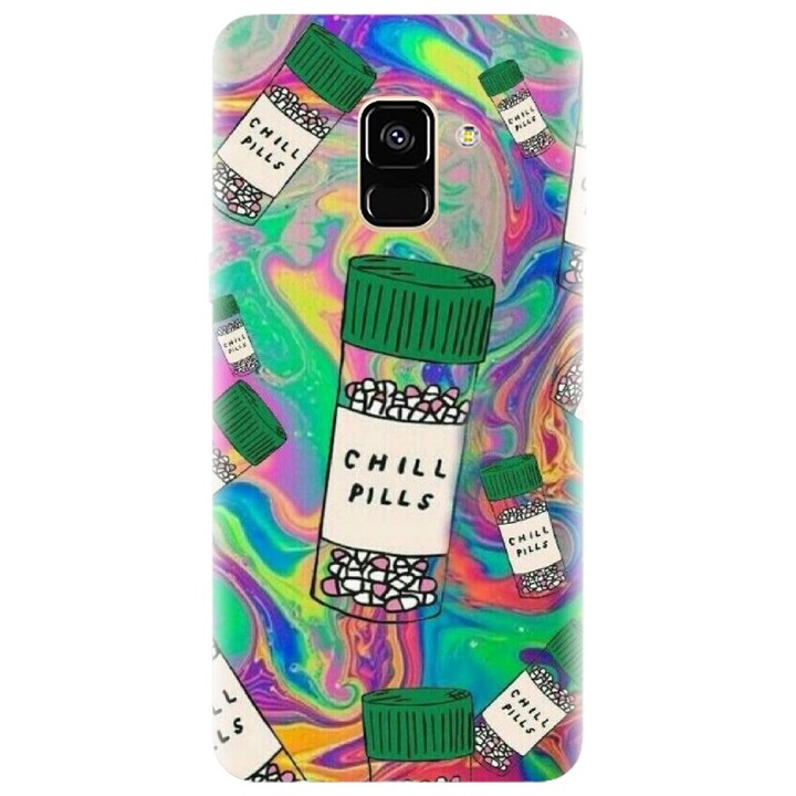 Husa din silicon compatibila cu Samsung Galaxy J6 / J6 2018 - model Trippy Pills
