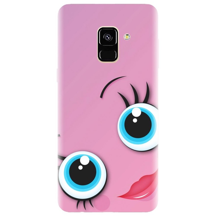 Husa din silicon compatibila cu Samsung Galaxy J6 / J6 2018 - model Girly Pink