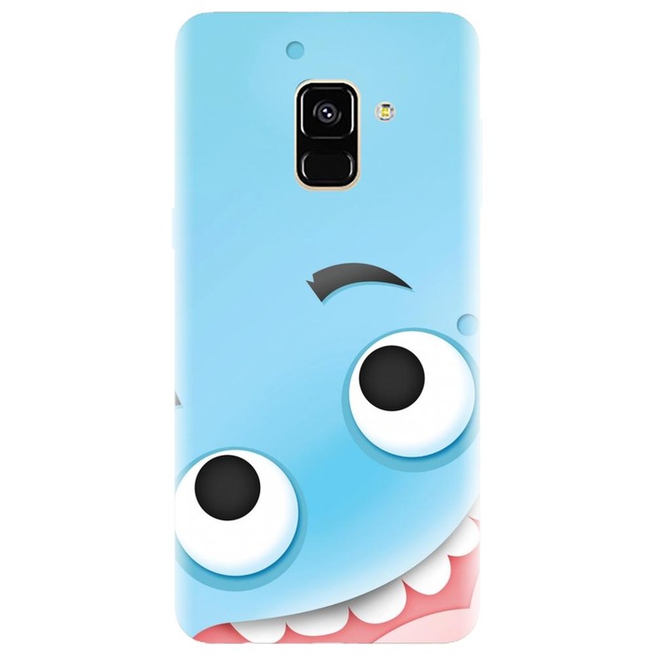Husa din silicon compatibila cu Samsung Galaxy J6 / J6 2018 - model Cute Blue