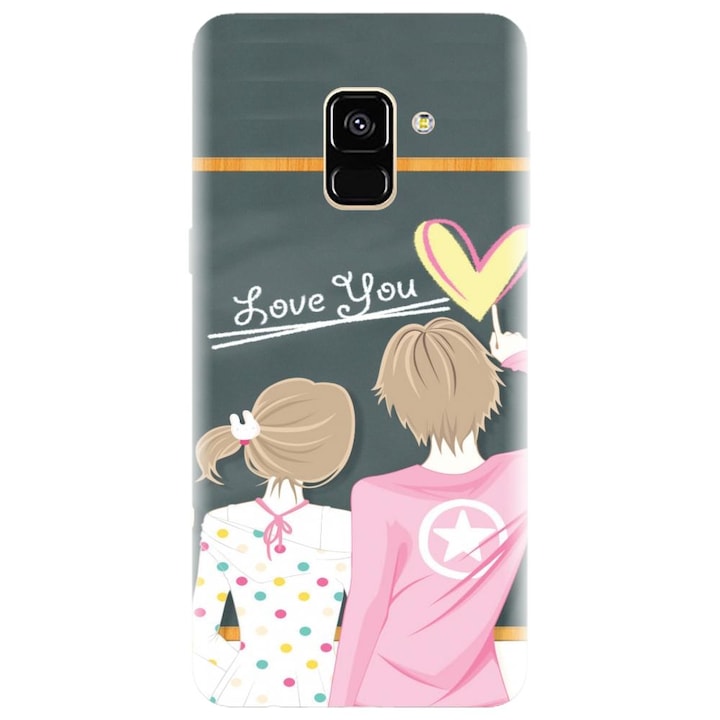 Husa din silicon compatibila cu Samsung Galaxy J6 / J6 2018 - model School