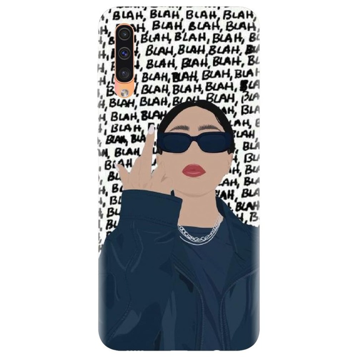 Силиконов кейс, съвместим с Samsung Galaxy A70 - модел Girl Power