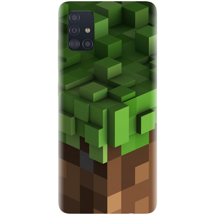 Szilikon tok kompatibilis a Samsung Galaxy A51 / M40S - Minecraft modellel
