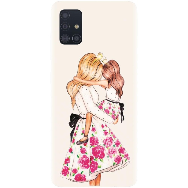 Силиконов кейс съвместим с Samsung Galaxy A51 5G - Майка и дъщеря модел 2