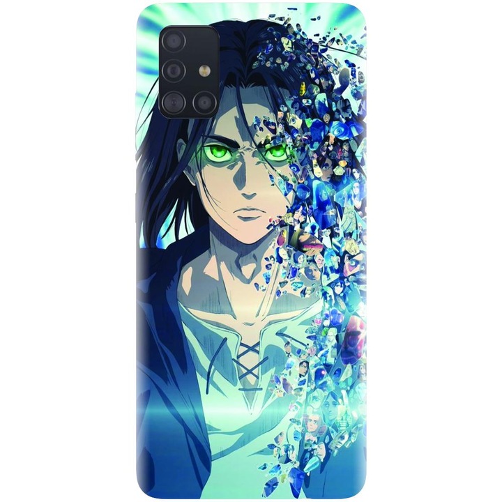 Силиконов кейс съвместим с Samsung Galaxy A51 5G - Аниме модел Aot CSR 1300