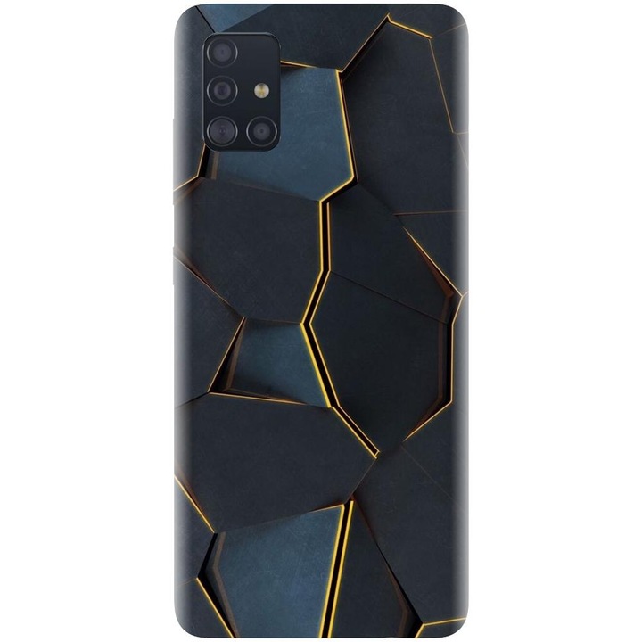 Силиконов кейс, съвместим с Samsung Galaxy A51 / M40S - модел Abstract Draw