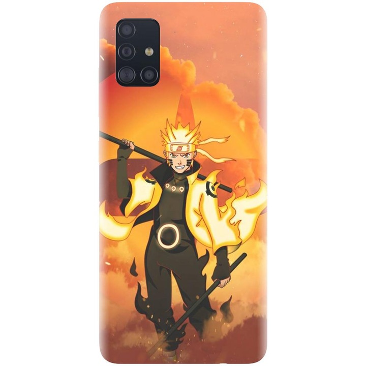 Силиконов кейс, съвместим с Samsung Galaxy A51 / M40S - модел Наруто Узумаки