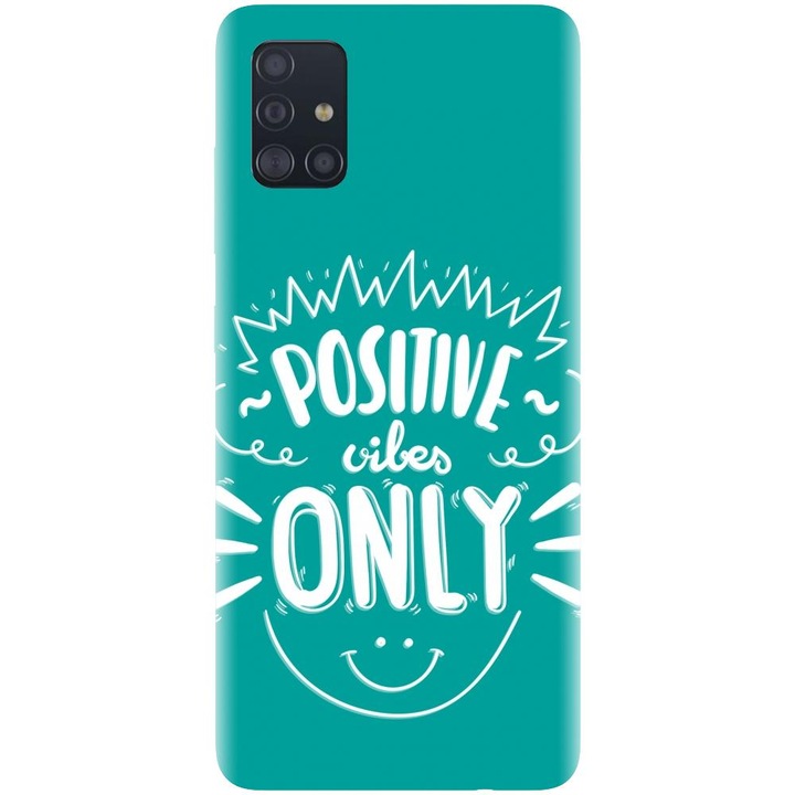 Szilikon tok kompatibilis a Samsung Galaxy A51 / M40S - Positive Vibes modellel