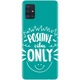 Husa din silicon compatibila cu Samsung Galaxy A51 / M40S - model Positive Vibes