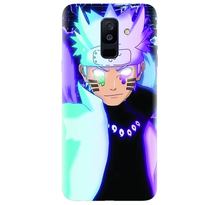 Husa din silicon compatibila cu Samsung Galaxy A6 Plus - model Naruto